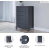 image:imageSignature Design by Ashley 5Drawer Chest of Drawers Tall Navy Blue5 Drawer Chest