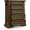 image:imageSignature Design by Ashley 5Drawer Dresser Chest of Drawers Brown