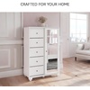 image:imageSignature Design by Ashley 5Drawer Dressing Chest White with Mirror