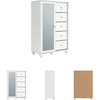 image:imageSignature Design by Ashley 5Drawer Dressing Chest White with Mirror