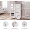 image:imageSignature Design by Ashley 5Drawer Dressing Chest White with Mirror
