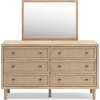 image:imageSignature Design by Ashley 6 Drawer Bedroom Dresser Light Oak CieldenLight Brown  Beige