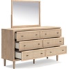 image:imageSignature Design by Ashley 6 Drawer Bedroom Dresser Light Oak CieldenLight Brown  Beige