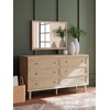 image:imageSignature Design by Ashley 6 Drawer Bedroom Dresser Light Oak CieldenLight Brown  Beige