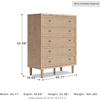 image:imageSignature Design by Ashley 6 Drawer Bedroom Dresser Light Oak CieldenLight Brown