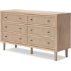 image:imageSignature Design by Ashley 6 Drawer Bedroom Dresser Light Oak CieldenLight Brown
