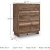 image:imageSignature Design by Ashley 6 Drawer Bedroom Dresser Light Oak CieldenRustic Brown