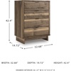 image:imageSignature Design by Ashley 6 Drawer Bedroom Dresser Light Oak CieldenRustic Brown