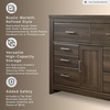 image:imageSignature Design by Ashley 6 Drawer Bedroom Dresser Tall Rustic Brown