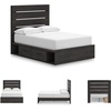 image:imageSignature Design by Ashley 6 Drawer Bedroom Dresser with Mirror CharcoalBlack