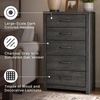 image:imageSignature Design by Ashley 6 Drawer Bedroom Dresser with Mirror CharcoalBlack