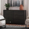 image:imageSignature Design by Ashley 6 Drawer Bedroom Dresser with Mirror CharcoalBlack