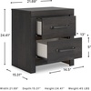 image:imageSignature Design by Ashley 6 Drawer Bedroom Dresser with Mirror CharcoalBlack