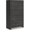 image:imageSignature Design by Ashley 6 Drawer Bedroom Dresser with Mirror CharcoalBlack