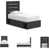 image:imageSignature Design by Ashley 6 Drawer Bedroom Dresser with Mirror CharcoalBlack