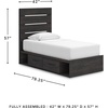 image:imageSignature Design by Ashley 6 Drawer Bedroom Dresser with Mirror CharcoalBlack