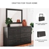 image:imageSignature Design by Ashley 6 Drawer Bedroom Dresser with Mirror CharcoalBlack