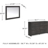 image:imageSignature Design by Ashley 6 Drawer Bedroom Dresser with Mirror CharcoalBlack