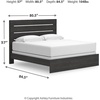 image:imageSignature Design by Ashley 6 Drawer Bedroom Dresser with Mirror CharcoalBlack