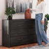 image:imageSignature Design by Ashley 6 Drawer Bedroom Dresser with Mirror CharcoalBlack
