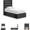 image:imageSignature Design by Ashley 6 Drawer Bedroom Dresser with Mirror CharcoalBlack
