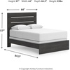 image:imageSignature Design by Ashley 6 Drawer Bedroom Dresser with Mirror CharcoalBlack