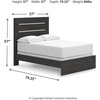 image:imageSignature Design by Ashley 6 Drawer Bedroom Dresser with Mirror CharcoalBlack