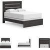 image:imageSignature Design by Ashley 6 Drawer Bedroom Dresser with Mirror CharcoalBlack