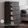 image:imageSignature Design by Ashley 6 Drawer Bedroom Dresser with Mirror CharcoalBlack