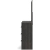 image:imageSignature Design by Ashley 6 Drawer Bedroom Dresser with Mirror CharcoalBlack