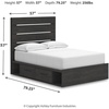 image:imageSignature Design by Ashley 6 Drawer Bedroom Dresser with Mirror CharcoalBlack