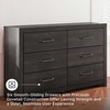 image:imageSignature Design by Ashley 6 Drawer Bedroom Dresser with Mirror CharcoalBlack