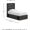 image:imageSignature Design by Ashley 6 Drawer Bedroom Dresser with Mirror CharcoalBlack