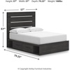 image:imageSignature Design by Ashley 6 Drawer Bedroom Dresser with Mirror CharcoalBlack