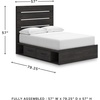 image:imageSignature Design by Ashley 6 Drawer Bedroom Dresser with Mirror CharcoalBlack
