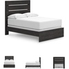 image:imageSignature Design by Ashley 6 Drawer Bedroom Dresser with Mirror CharcoalBlack