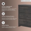 image:imageSignature Design by Ashley 6 Drawer Bedroom Dresser with Mirror CharcoalBlack