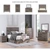 image:imageSignature Design by Ashley 6 Drawer Bedroom Dresser with Mirror CharcoalBrown Gray