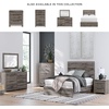 image:imageSignature Design by Ashley 6 Drawer Bedroom Dresser with Mirror CharcoalGrey