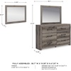 image:imageSignature Design by Ashley 6 Drawer Bedroom Dresser with Mirror CharcoalGrey