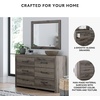 image:imageSignature Design by Ashley 6 Drawer Bedroom Dresser with Mirror CharcoalGrey