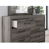 image:imageSignature Design by Ashley 6 Drawer Bedroom Dresser with Mirror CharcoalGrey