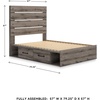 image:imageSignature Design by Ashley 6 Drawer Bedroom Dresser with Mirror CharcoalGrey