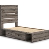 image:imageSignature Design by Ashley 6 Drawer Bedroom Dresser with Mirror CharcoalGrey