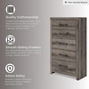 image:imageSignature Design by Ashley 6 Drawer Bedroom Dresser with Mirror CharcoalGrey