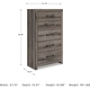 image:imageSignature Design by Ashley 6 Drawer Bedroom Dresser with Mirror CharcoalGrey