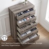image:imageSignature Design by Ashley 6 Drawer Bedroom Dresser with Mirror CharcoalGrey