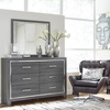 image:imageSignature Design by Ashley 6 Drawer Double Dresser with Mirror GrayGrey