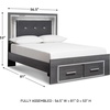 image:imageSignature Design by Ashley 6 Drawer Double Dresser with Mirror GrayGrey