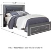 image:imageSignature Design by Ashley 6 Drawer Double Dresser with Mirror GrayGrey